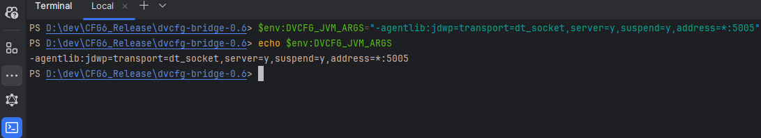 Shell Debug Variable